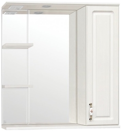 Зеркальный шкаф Style Line Олеандр-2 75/С, рельеф пастель - фото, отзывы, цена