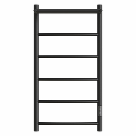 Полотенцесушитель электрический Point Афина PN04848PB П5 400x800 с полкой, диммер справа, черный - фото, отзывы, цена