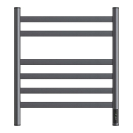 Полотенцесушитель электрический Point Селена PN16856GR П6 500x600, диммер справа, графит премиум - фото, отзывы, цена