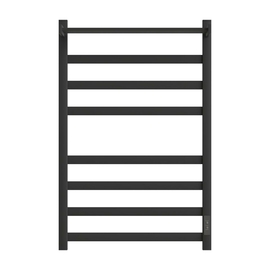Полотенцесушитель электрический Point Меркурий PN83858PB П7 500x800 с полкой, диммер справа, черный - фото, отзывы, цена