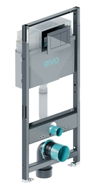 Инсталляция Rivo Set A для унитаза + Клавиша Rivo Touch Line, хром - фото, отзывы, цена