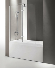 Душевая шторка Cezares Eco 120x140, левая, хром, ECO-O-V-21-120/140-P-Cr-L - фото, отзывы, цена