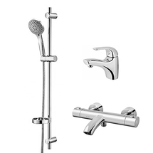 Комплект смесителей для ванной комнаты AM.PM Sense (F7582132, F7550064, F0170064) - фото, отзывы, цена