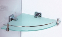 Полка стекло с ограничителем угловая, Rain Bowl 2743 - фото, отзывы, цена