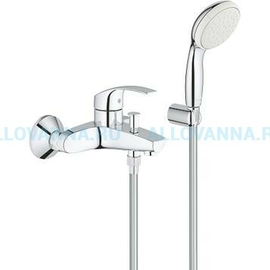 Смеситель с душевым гарнитуром GROHE Eurosmart 3330220A - фото, отзывы, цена