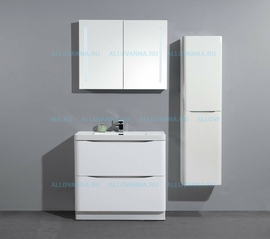 Тумба напольная BelBagno ANCONA-N 80 и Раковина BelBagno Ancona-N/Energia-N, Bianco Lucido - фото, отзывы, цена
