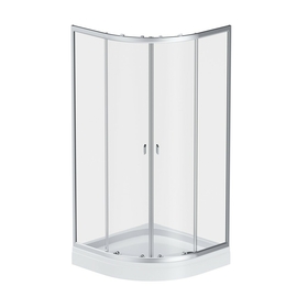 Душевое ограждение AM.PM X-Joy Twin Slide c поддоном 90x90, профиль матовый хром W88E-205-090MT64 - фото, отзывы, цена
