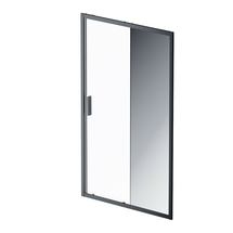 Дверь душевая AM.PM Gem Solo 120х195, стекло зеркальное, профиль черный матовый W90G-120-1-195BMir - фото, отзывы, цена