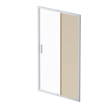 Дверь душевая AM.PM Gem Solo 120х195, стекло бронзовое, профиль матовый хром W90G-120-1-195MBr - фото, отзывы, цена