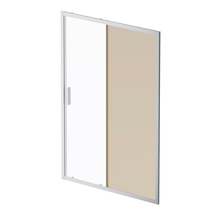 Дверь душевая AM.PM Gem Solo 140х195, стекло бронзовое, профиль матовый хром W90G-140-1-195MBr - фото, отзывы, цена