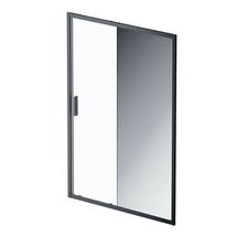 Дверь душевая AM.PM Gem Solo 150х195, стекло зеркальное, профиль черный матовый W90G-150-1-195BMir - фото, отзывы, цена