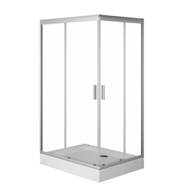 Душевое ограждение AM.PM Gem Twin Slide 120x80, профиль матовый хром, стекло прозрачное W90G-404-120280-MT - фото, отзывы, цена