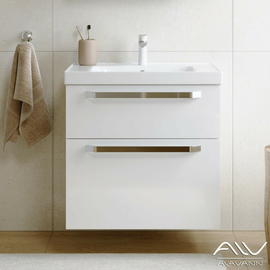 Тумба с раковиной Alavann Paris 70 белая - фото, отзывы, цена