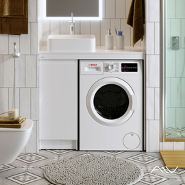 Тумба с раковиной Alavann Soft 100 белая - фото, отзывы, цена