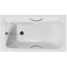 Ванна чугунная Goldman Classic 130x70 с отверстиями под ручки - фото, отзывы, цена